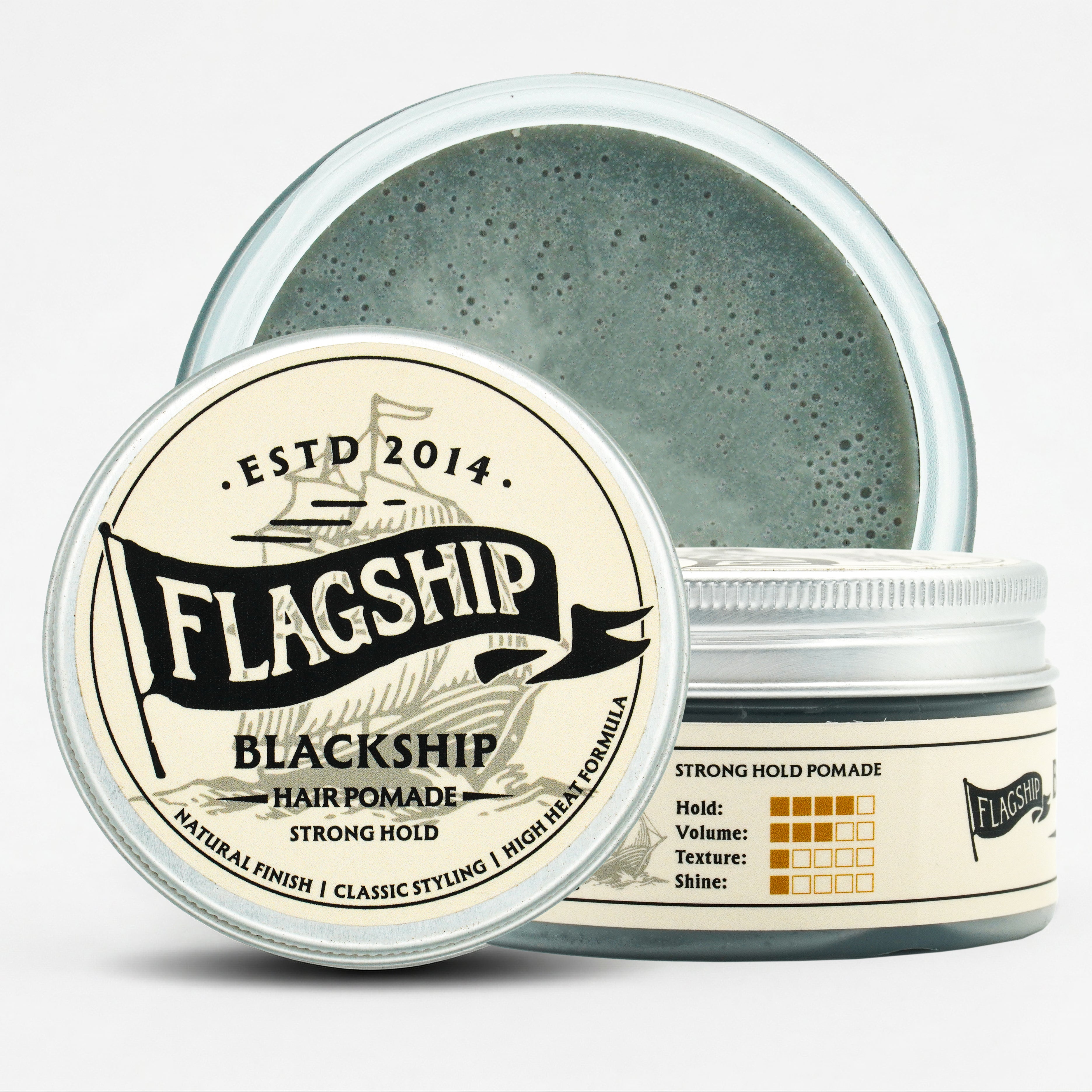 BlackShip Water Based Hair Pomade - Strong Hold | Flagship